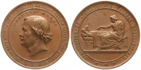 Medaillen
Medicina in Nummis
Personenmedaillen
Bronzemedaille 1871 von Radnitzki. A.d. Ende seiner Lehrtätigkeit in Wien. 70 mm.
sehr schön/vorzüg...