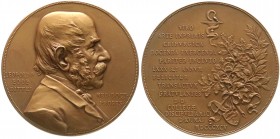 Medaillen
Medicina in Nummis
Personenmedaillen
Bronzemedaille 1895 von Scharff. A.s. 80. Geb. 59 mm.
vorzüglich