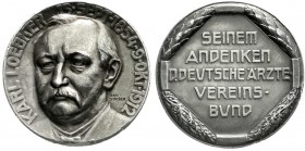 Medaillen
Medicina in Nummis
Personenmedaillen
Silbermedaille 1912 von Stocker bei Mayer & Wilhelm. Seinem Andenken, d. deutsche Ärtze-Vereins-Bund...