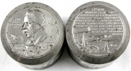 Medaillen
Münchner Medailleure
Karl Goetz
Prägestempelpaar (Patrizen) zur Medaille 1937 auf Carl August von Steinheil. Prägedurchmesser 36 mm. 45 X...