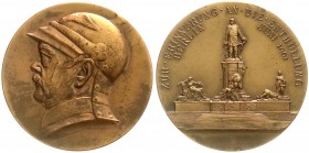 Medaillen
Personenmedaillen
Bismarck, Otto von *1815, +1898
Bronzemedaille 1901 von Lauer. Enthüllung des Bismarck-Denkmals in Berlin. 55 mm.
vorz...