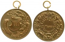 Medaillen
Reformation
Deutschland
Rumänien: Tragbare, vergoldete Bronzemedaille 1933 von Cerscovici. Zu seinem 450. Geburtstag. 35 mm.
vorzüglich...