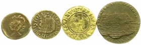 Notmünzen/Wertmarken
Zusammenstellungen/Lots
4 alte Marken und Token: England, Gibraltar, Nürnberg und unbestimmt.
meist sehr schön