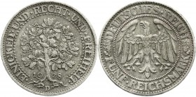 Weimarer Republik
Kursmünzen
5 Reichsmark Eichbaum Silber 1927-1933
1928 D. gutes sehr schön, schöne Patina