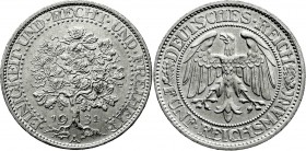 Weimarer Republik
Kursmünzen
5 Reichsmark Eichbaum Silber 1927-1933
1931 A. fast Stempelglanz