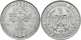 Weimarer Republik
Gedenkmünzen
5 Reichsmark Meissen
1929 E. vorzüglich, kl. Kratzer