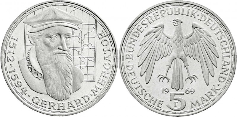 Münzen der Bundesrepublik Deutschland
Gedenkmünzen
5 Deutsche Mark, Silber, 19...