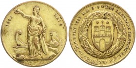Orden und Ehrenzeichen
Deutschland
Deutsche Länder, bis 1918
Hamburg: Medaille für Hilfeleistung beim Stadtbrand 1842 (verliehen 1843). 33 mm. Bron...