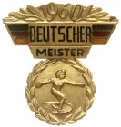 Orden und Ehrenzeichen
Deutschland
DDR, 1948-1990
Sport-Auszeichnung Deutscher Meister 1960 Leichtathletik.
vorzüglich/Stempelglanz, selten