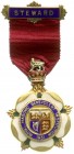 Orden und Ehrenzeichen
Grossbritannien
George V., 1911-1936
Freimaurerorden (Logenbijou) 1931 für einen Steward der Royal Masonic Benevolent Instit...