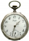 Varia
Uhren
Taschenuhren
Schweizer Herrentaschenuhr "open work" Silber 800 um 1895/1934. Hersteller Finala. Handaufzug. Zylinderhemmung mit 10 Stei...