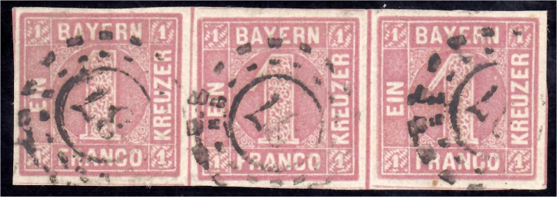 Briefmarken
Deutschland
Altdeutschland
1 Kreuzer Freimarken 1850, sauber gest...
