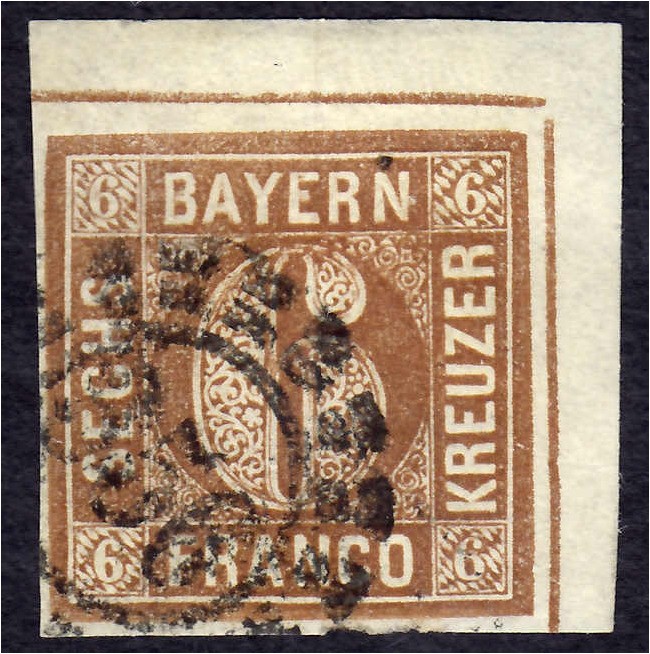 Briefmarken
Deutschland
Altdeutschland
6 Kreuzer 1850, gestempelt, vollrandig...