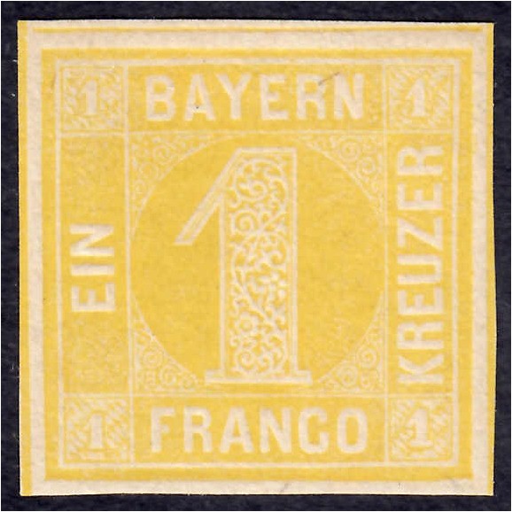 Briefmarken
Deutschland
Altdeutschland
1 Kreuzer 1862, postfrische Luxuserhal...