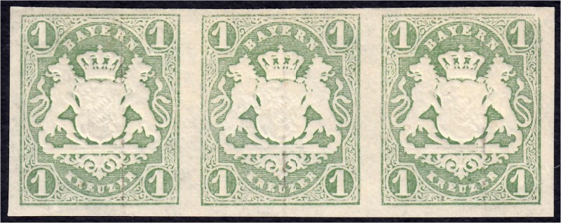 Briefmarken
Deutschland
Altdeutschland
1 Kreuzer Freimarken 1867, waagerechte...