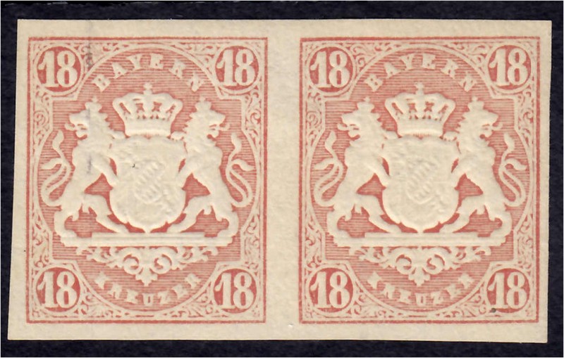 Briefmarken
Deutschland
Altdeutschland
18 Kreuzer Freimarken 1867, ungebrauch...