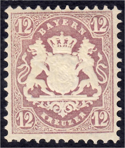 Briefmarken
Deutschland
Altdeutschland
12 Kreuzer Staatswappen 1870, ungebrau...