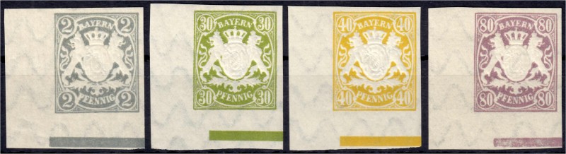 Briefmarken
Deutschland
Altdeutschland
2 Pf. - 80 Pf. Staatswappen 1900, unge...