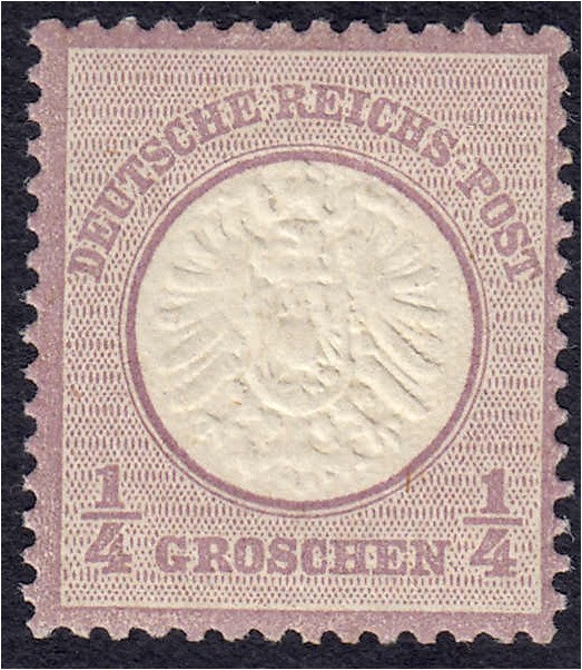 Briefmarken
Deutschland
Deutsches Reich
1/4 Groschen großer Brustschild 1872,...