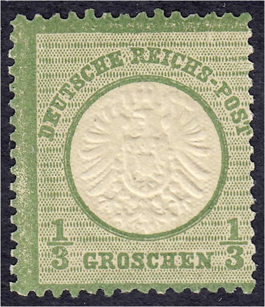 Briefmarken
Deutschland
Deutsches Reich
1/3 Groschen großer Brustschild 1872,...