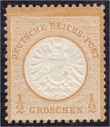 Briefmarken
Deutschland
Deutsches Reich
1/2 Groschen 1872, postfrische Erhaltung.
**