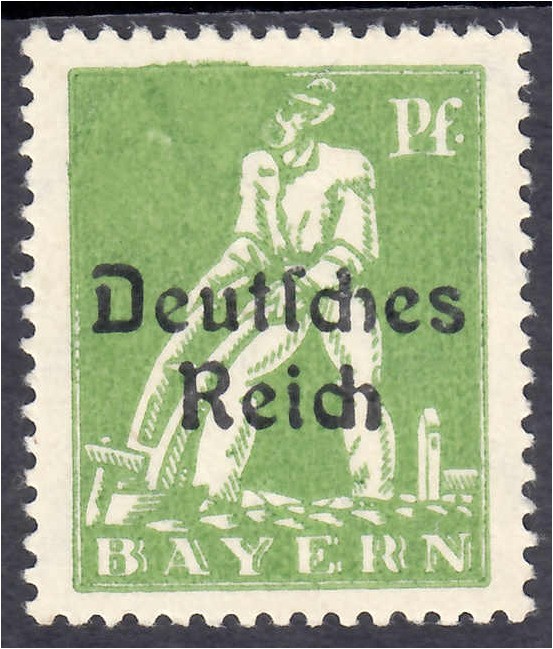Briefmarken
Deutschland
Deutsches Reich
5 Pf. Abschiedsserie 1920, postfrisch...