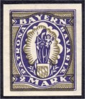 Briefmarken
Deutschland
Deutsches Reich
2 Mark Abschiedsserie 1920, ohne Aufdruck Deutsches Reich gelangten im Juni 1920 (also nach Einstellung der...