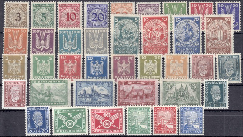 Briefmarken
Deutschland
Deutsches Reich
Jahrgang 1923, 1924, Verkehrsausstell...