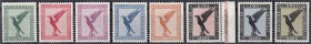 Briefmarken
Deutschland
Deutsches Reich
5 Pf.-3 M Flugpostmarken 1926, kompletter Satz in postfrischer Luxuserhaltung, 50 Pf. bis 3 Mark tiefst gep...