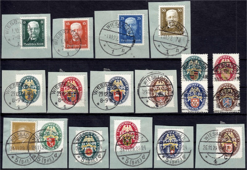 Briefmarken
Deutschland
Deutsches Reich
Nothilfe 1926, 1927, 1928 und 1929, v...