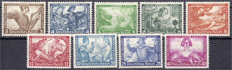 Briefmarken
Deutschland
Deutsches Reich
Richard Wagner 1933, kompletter Satz ...