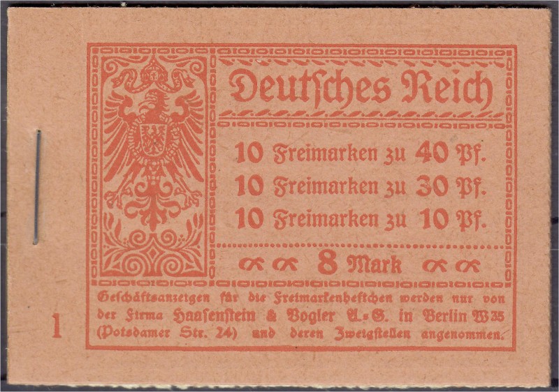 Briefmarken
Deutschland
Deutsches Reich
Germania 1921, postfrisches Markenhef...