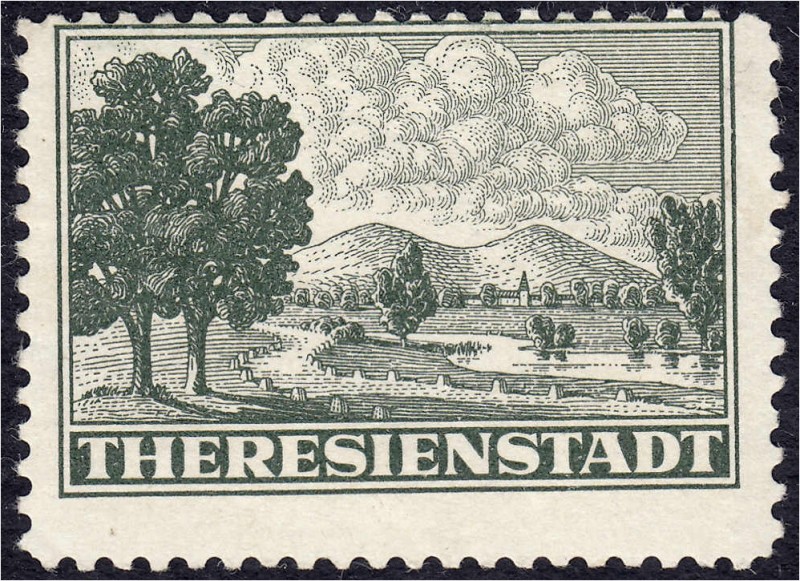 Briefmarken
Deutschland
Theresienstadt 1943, ungebraucht mit Falz, signiert. M...