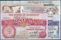 Banknoten
Ausland
Guernsey
8 Stück: 4 X 1 Pound o.D. (1980-1989), davon 2 X Sign. W.C. Bull und 2 X Sign. M.J. Brown. 5 Pounds o.D. wie vor, Sign. ...