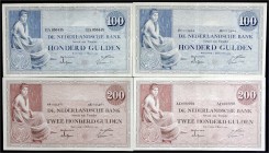Banknoten
Ausland
Niederlande
Toller Posten von ca. 70 Scheinen ab 1920. Die Highlights in zweifellos, die 2 X 200 Gulden Scheine 8.4.1926 (III) un...