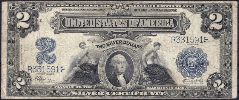 Banknoten
Ausland
Vereinigte Staaten von Amerika
2 Dollars Silber 1899. Georg...