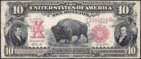 Banknoten
Ausland
Vereinigte Staaten von Amerika
10 Dollars 1901. Büffel.
III-IV, unten min. Einriss, sehr selten