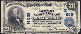 Banknoten
Ausland
Vereinigte Staaten von Amerika
20 Dollars National Currency 29.11.1904, The Girard National Bank of Philadelphia/Pennsylvania. Ha...