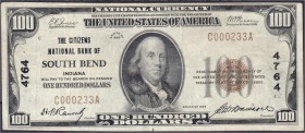 Banknoten
Ausland
Vereinigte Staaten von Amerika
100 Dollars 1929 South Bend/Indiana. III