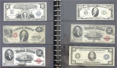 Banknoten
Ausland
Vereinigte Staaten von Amerika
Tolle Sammlung von 120 Banknoten ab 1861, mit div. Bürgerkriegsausgaben , Confederate States, Unit...