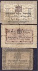 Banknoten
Altdeutschland
Preußen
3 Scheine: 1 Thaler Courant 2.1.1835, 6.5.1824 und 13.2.1861, Kassen-Anweisung, Berlin.
IV-V