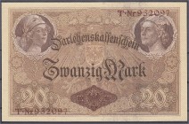 Banknoten
Die deutschen Banknoten ab 1871 nach Rosenberg
Deutsches Reich, 1871-1945
20 Mark 05.08.1914. KN 6-stellig, Serie T.
I, selten in dieser...