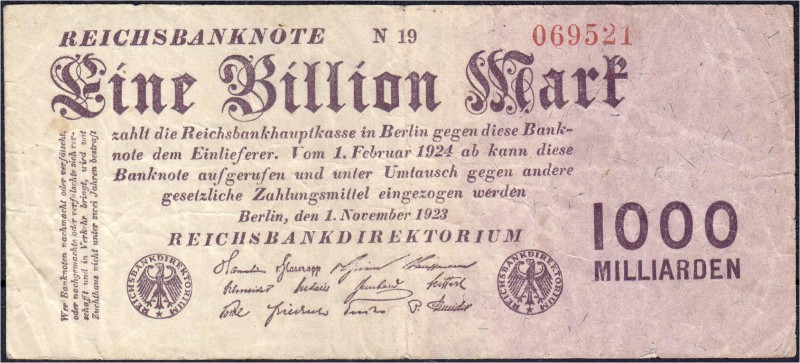 Banknoten
Die deutschen Banknoten ab 1871 nach Rosenberg
Deutsches Reich, 1871...