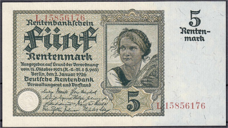 Banknoten
Die deutschen Banknoten ab 1871 nach Rosenberg
Deutsches Reich, 1871...