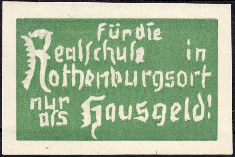 Banknoten
Deutsches Notgeld und KGL
Hamburg (Hamburg)
Realschule Rothenburgso...