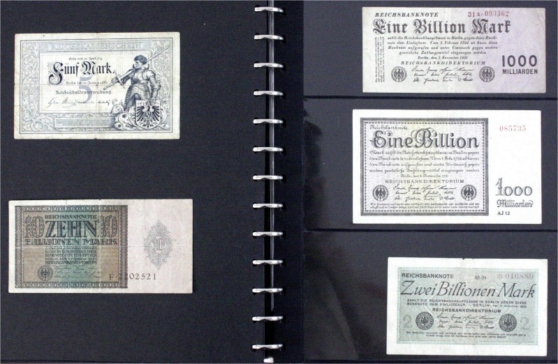 Banknoten
Lots
Deutschland
Schöne Sammlung nach Rosenberg, ab dem Kaiserreich...