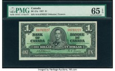 Canada Bank of Canada $1 2.1.1937 Pick 58a BC-21a PMG Gem Uncirculated 65 EPQ. 

HID09801242017

© 2020 Heritage Auctions | All Rights Reserved