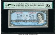 Canada Bank of Canada $5 1954 Pick 77b BC-39bA Prefix *W/S Replacement PMG Gem Uncirculated 65 EPQ. 

HID09801242017

© 2020 Heritage Auctions | All R...