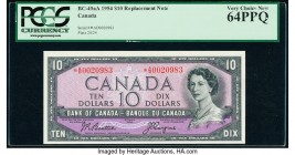 Canada Bank of Canada $10 1954 Pick 79a BC-40aA Replacement PCGS Very Choice New 64PPQ. 

HID09801242017

© 2020 Heritage Auctions | All Rights Reserv...
