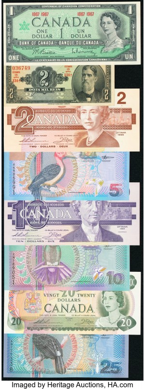 Canada, Brazil & Suriname Group Lot of 15 Examples Crisp Uncirculated. 

HID0980...